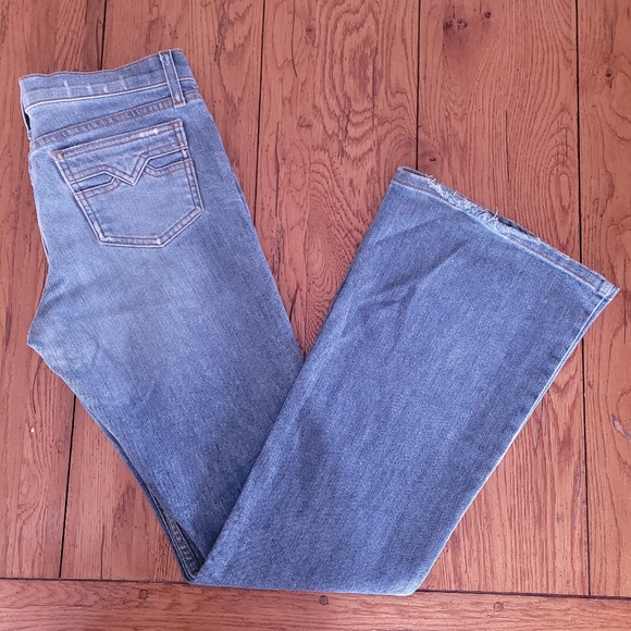 Vintage USA Juicy Couture Bellbottom Flare Jeans -Tagged 30- Check Measurements - Picture 10 of 10